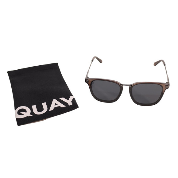 Quay Australia Jackpot Remixed Round Sunglasses - Black/Black - NWT - Picture 11 of 11